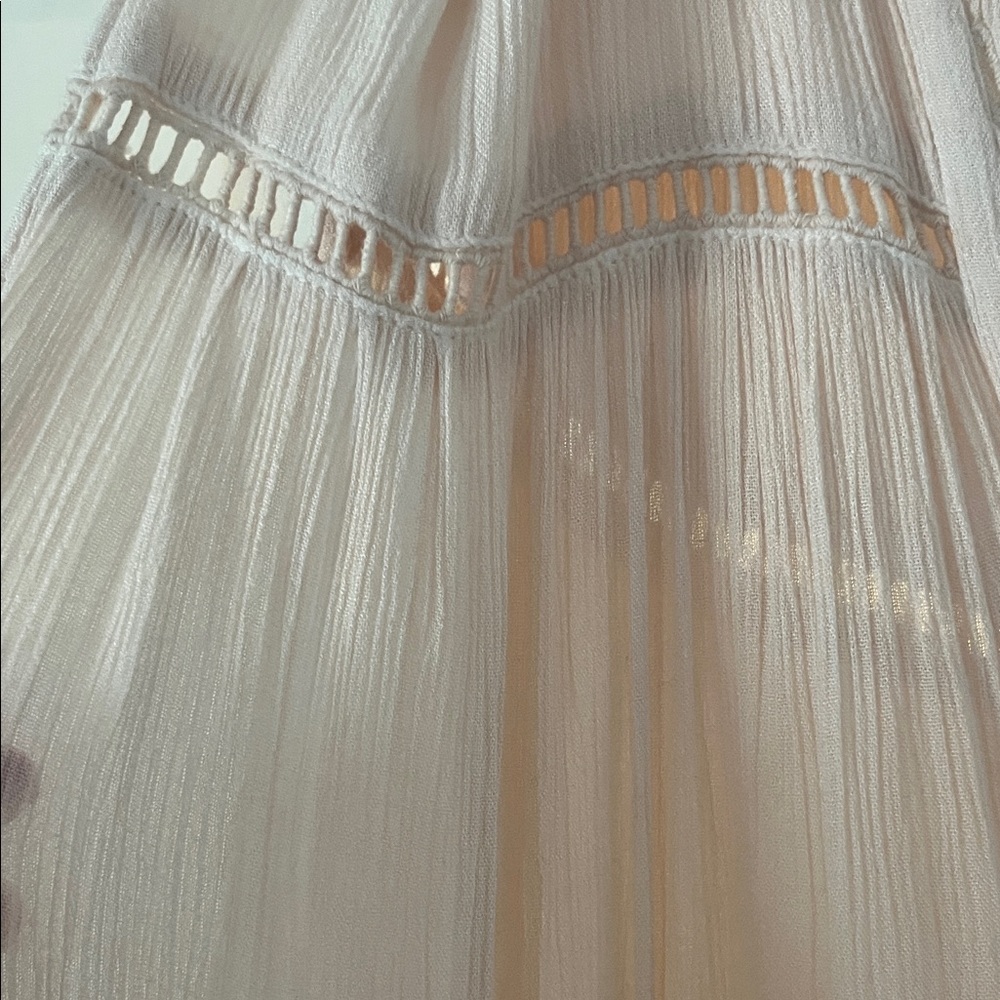 Free People Blush Button-Front Eyelet Maxi Dress - Picture 3 of 8